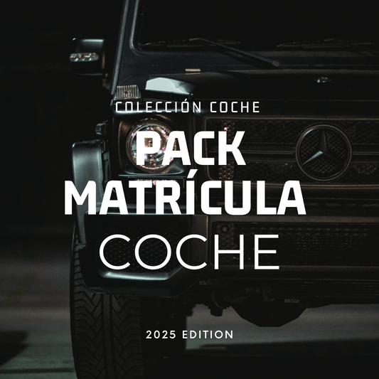 Pack Matrícula Coche - Poblesec Online Store
